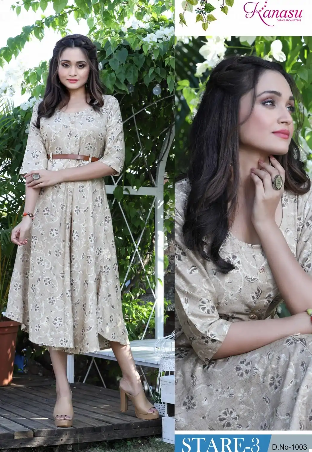 Kanasu Stare Vol 3 Heavy Rayon Capsule Wholesale Long Kurtis Catalog — Wholesale Kurtis, MPA wholesale from Surat — view 7