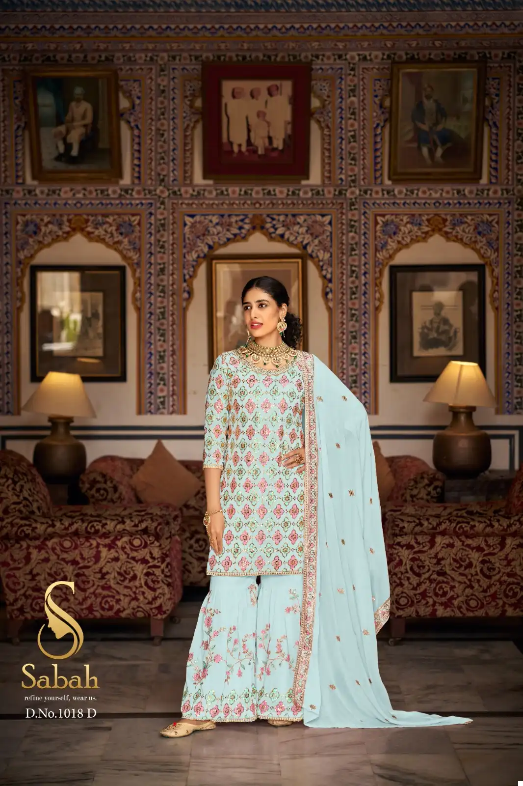 Sabah Kalaki Heavy Faux Georgette Wholesale Designer Salwar Suit Catalog — Wholesale Salwar Suits, MPA wholesale from Surat - Gallery Image 6