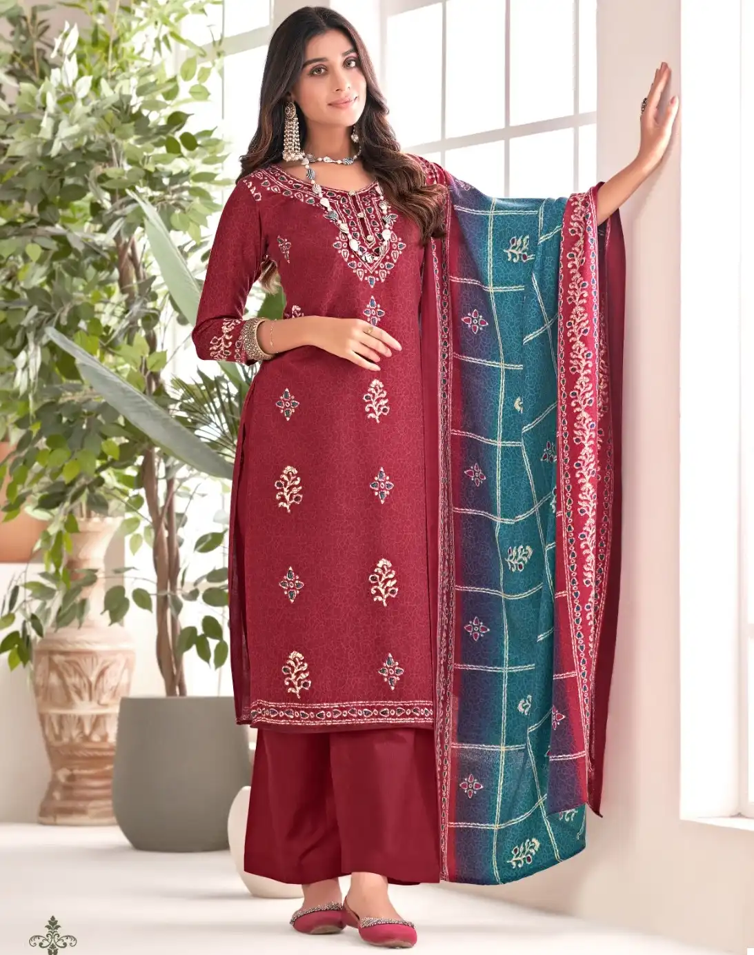 Skt Suits Sadhna Pashmina Wholesale Winter Wear Salwar Suit Catalog — Wholesale Salwar Suits, MPA wholesale from Surat — view 1