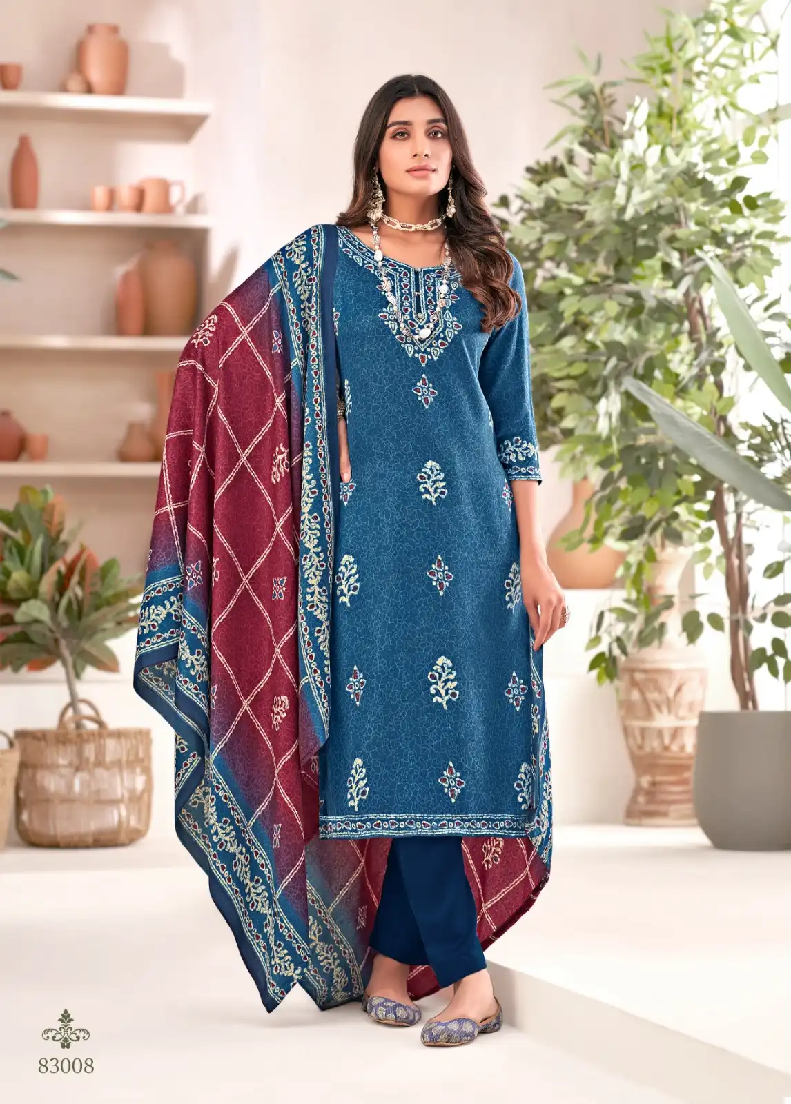 Skt Suits Sadhna Pashmina Wholesale Winter Wear Salwar Suit Catalog — Wholesale Salwar Suits, MPA wholesale from Surat - Gallery Image 2
