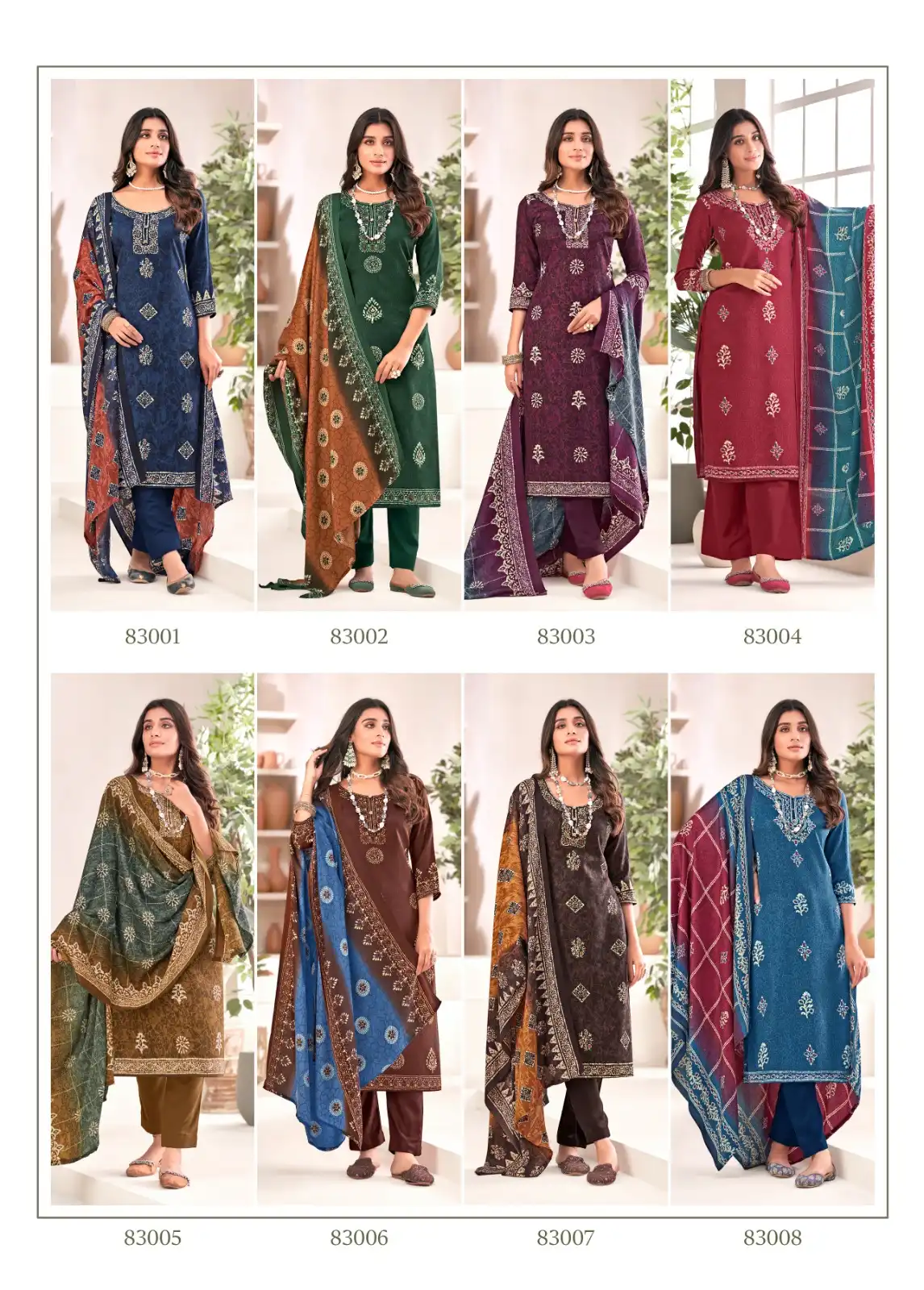 Skt Suits Sadhna Pashmina Wholesale Winter Wear Salwar Suit Catalog — Wholesale Salwar Suits, MPA wholesale from Surat — view 9