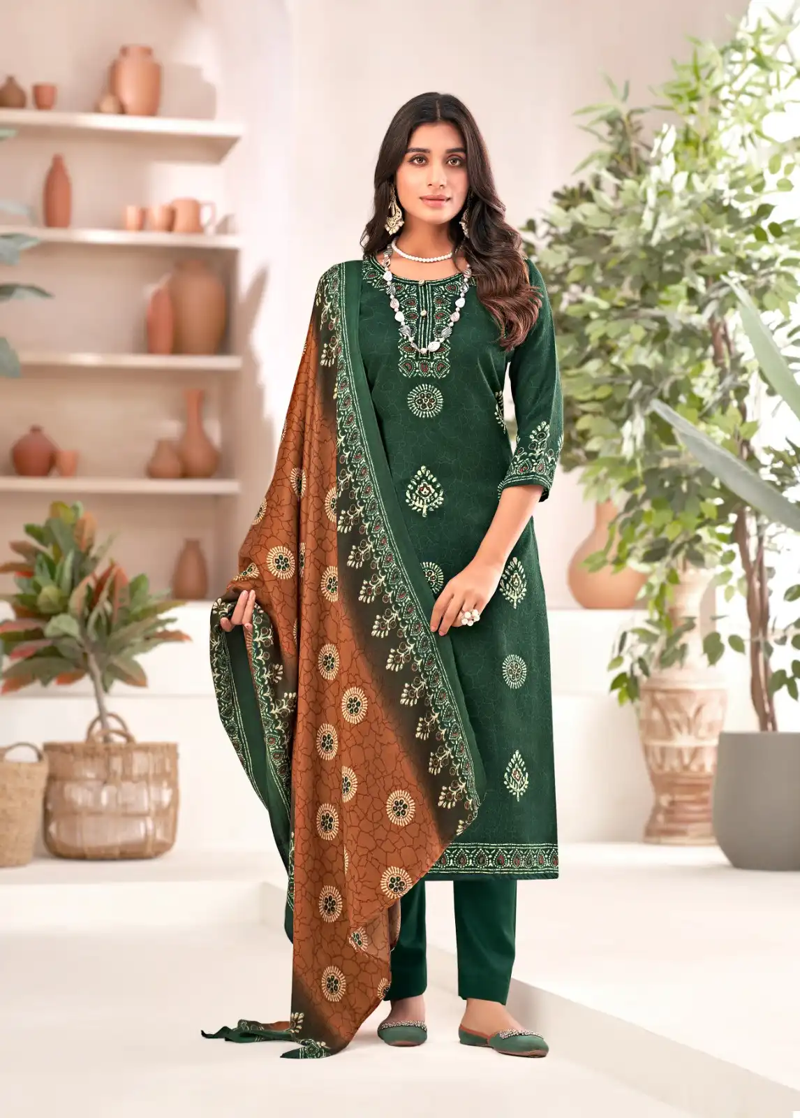 Skt Suits Sadhna Pashmina Wholesale Winter Wear Salwar Suit Catalog — Wholesale Salwar Suits, MPA wholesale from Surat - Gallery Image 4