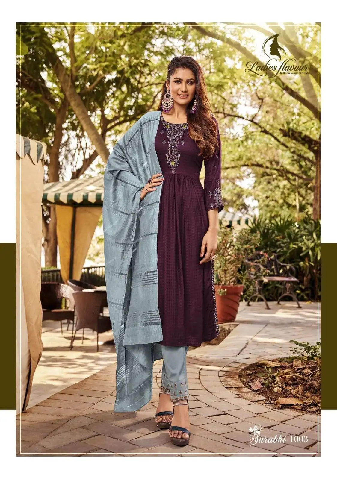 Ladies Flavour Surabhi Vol 1 Heavy Rayon Weaving Wholesale Readymade Salwar Suit Catalog — Wholesale Salwar Suits, MPA wholesale from Surat - Gallery Image 6