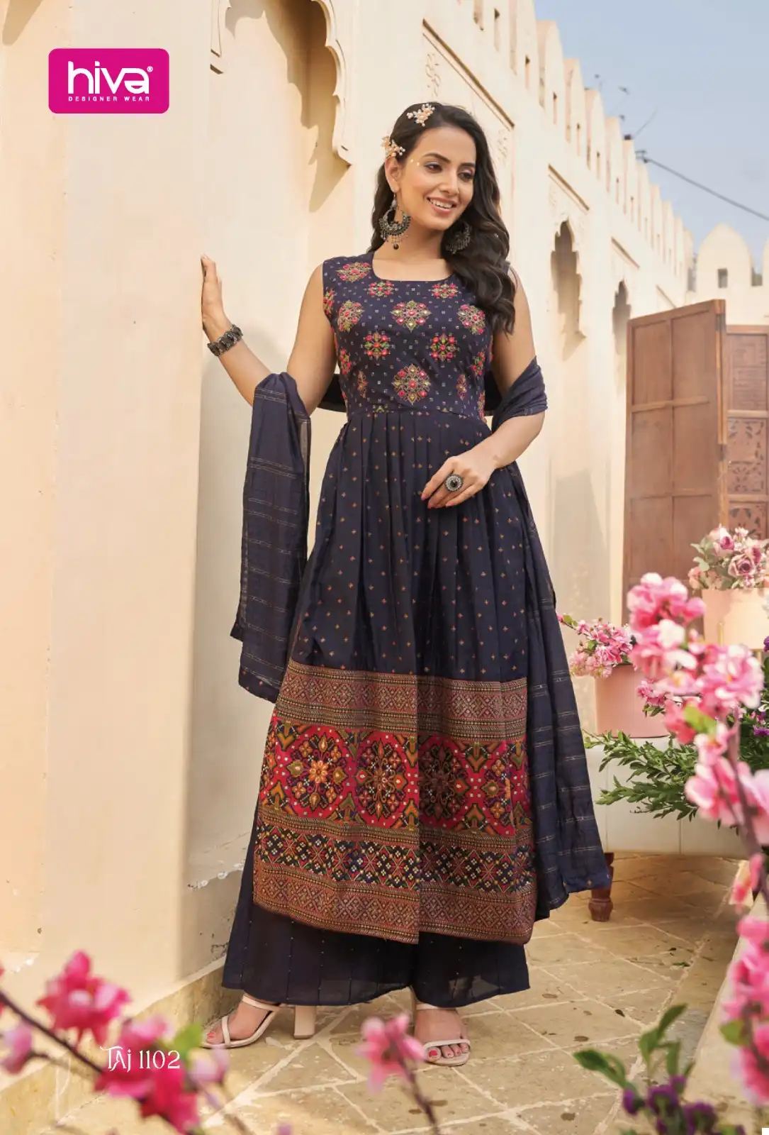 Hiwa Taj Pick & Choose Jacquard Wholesale Designer Readymade Salwar Suit Catalog — Wholesale Salwar Suits, MPA wholesale from Surat - Gallery Image 2