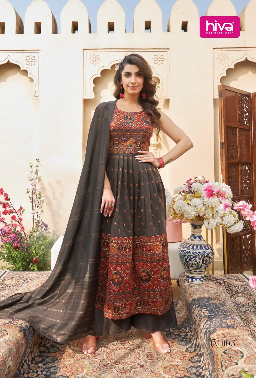 Hiwa Taj Pick & Choose Jacquard Wholesale Designer Readymade Salwar Suit Catalog — Wholesale Salwar Suits, MPA wholesale from Surat - Gallery Image 3