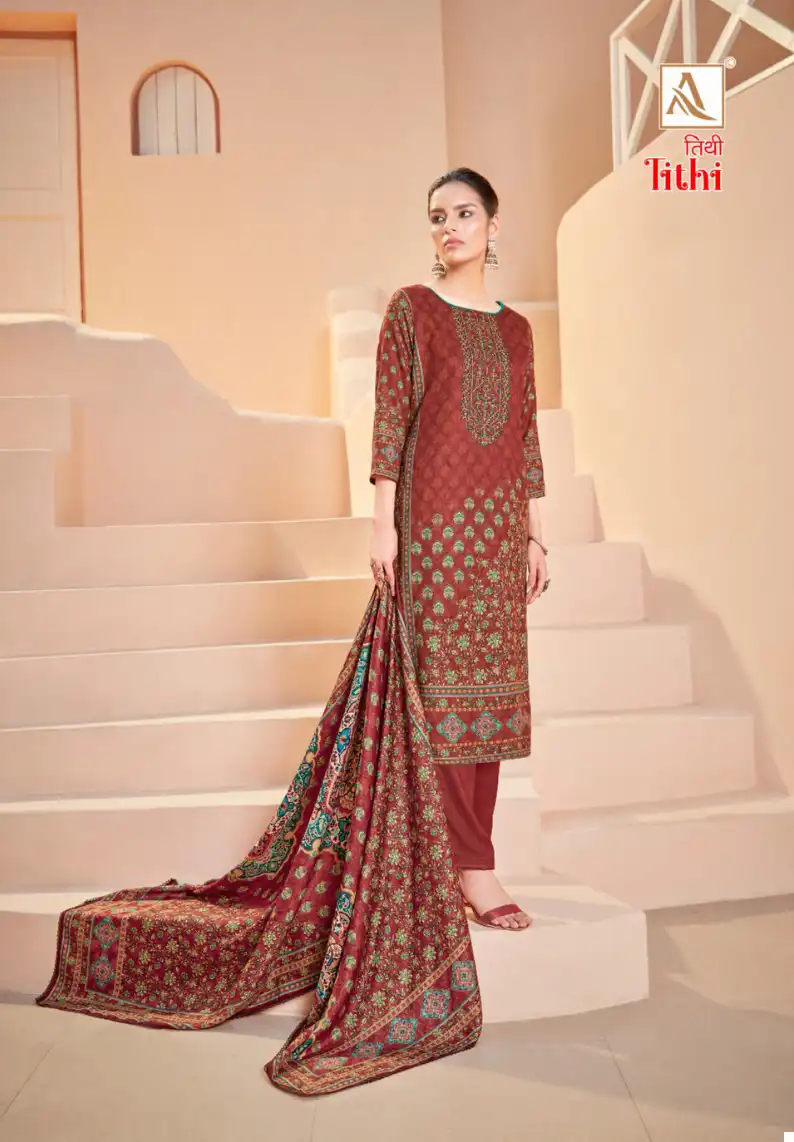 Alok Suits Tithi Premium Woolen Wholesale Winter Suit Catalog — Wholesale Salwar Suits, Alok Suit wholesale from Surat - Gallery Image 2