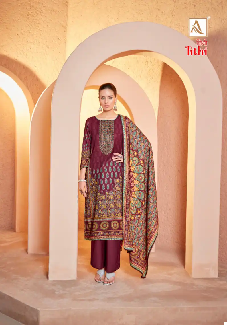 Alok Suits Tithi Premium Woolen Wholesale Winter Suit Catalog — Wholesale Salwar Suits, Alok Suit wholesale from Surat - Gallery Image 4