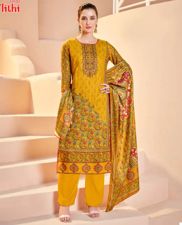 Alok Suits Tithi Premium Woolen Wholesale Winter Suit Catalog — Wholesale Salwar Suits, Alok Suit wholesale from Surat — view 1