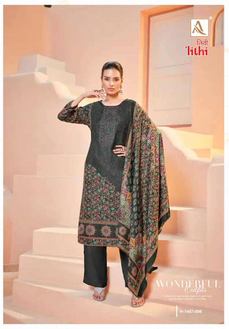 Alok Suits Tithi Premium Woolen Wholesale Winter Suit Catalog — Wholesale Salwar Suits, Alok Suit wholesale from Surat - Gallery Image 5
