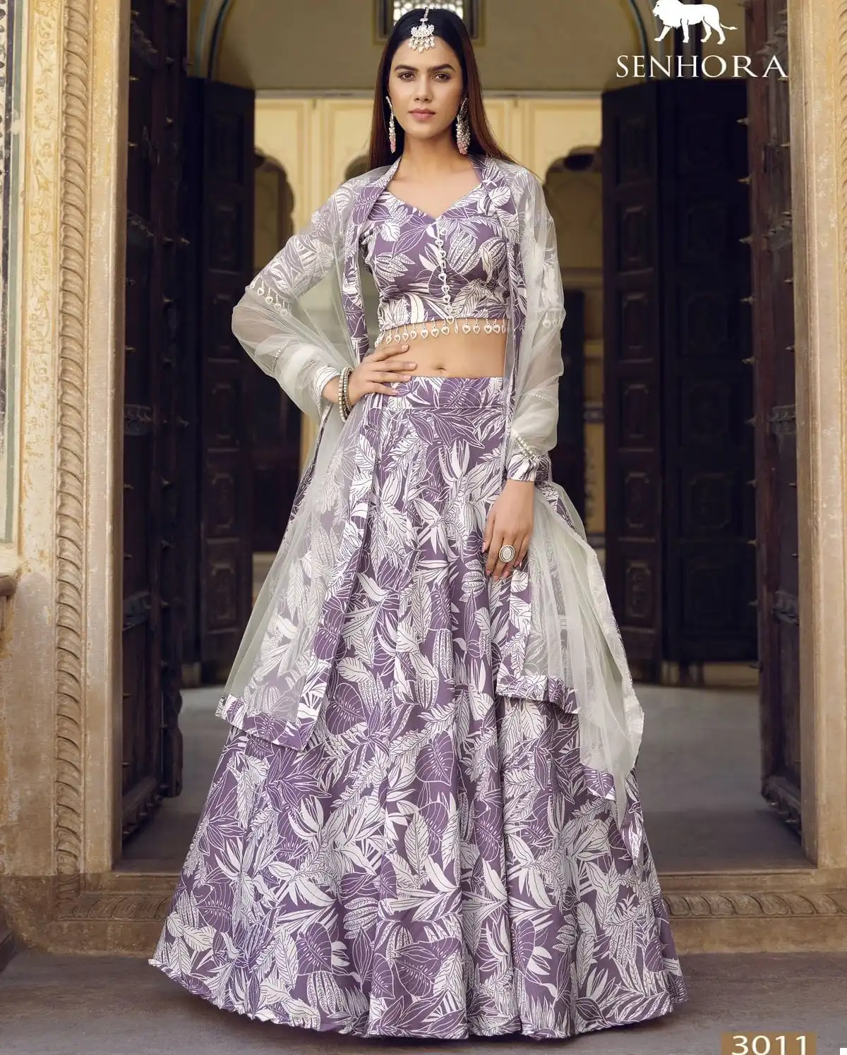 Senhora Titlee Finest Crushed Silk Wholesale Lehenga — Wholesale Lehenga, MPA wholesale from Surat — view 1
