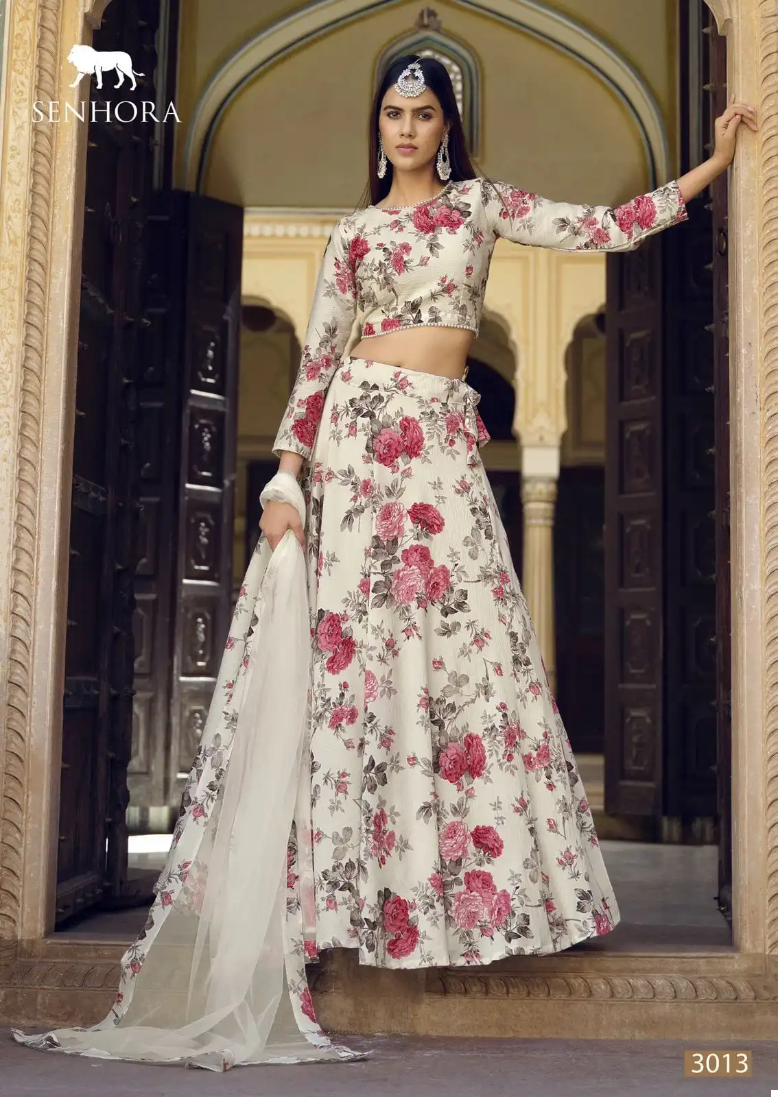 Senhora Titlee Finest Crushed Silk Wholesale Lehenga — Wholesale Lehenga, MPA wholesale from Surat - Gallery Image 3