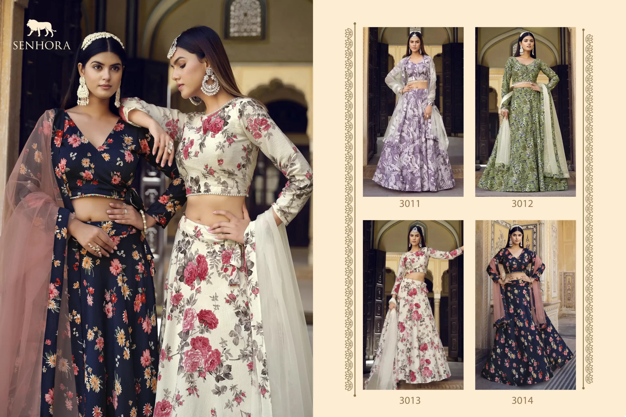 Senhora Titlee Finest Crushed Silk Wholesale Lehenga — Wholesale Lehenga, MPA wholesale from Surat — view 5
