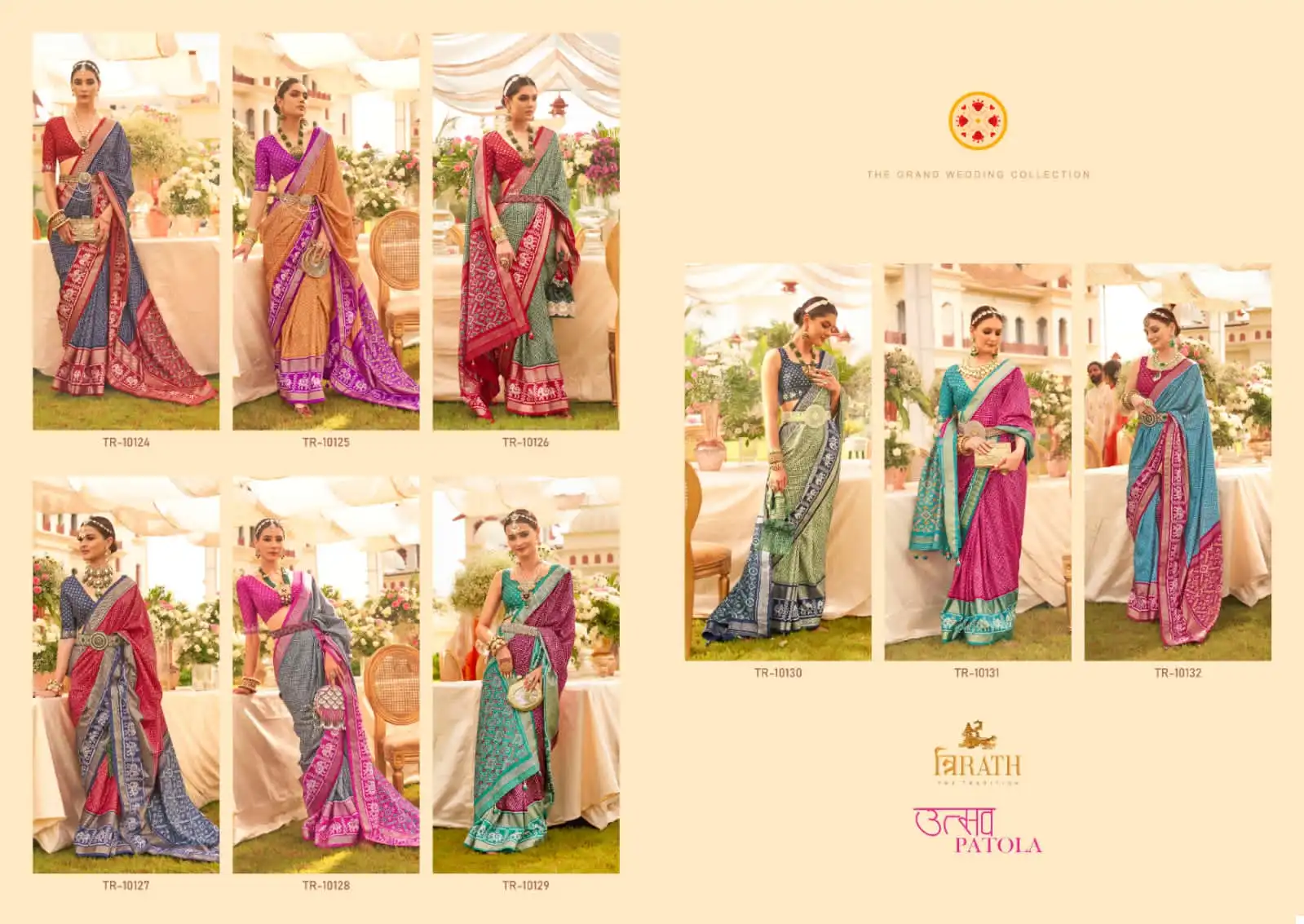 Trirath Utsav Patola Mercerized New Sigma Silk Wholesale Sarees — Wholesale Sarees, MPA wholesale from Surat — view 10