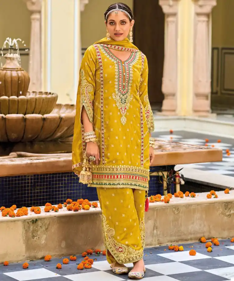 Eba Lifestyle Vaani Premium Silk Wholesale Readymade Designer Suits Catalog — Wholesale Salwar Suits, Eba Lifestyle wholesale from Surat — view 1