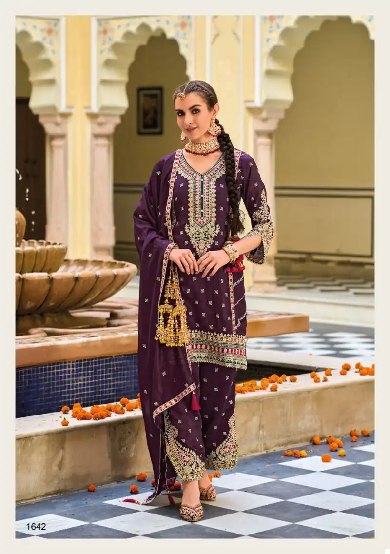 Eba Lifestyle Vaani Premium Silk Wholesale Readymade Designer Suits Catalog — Wholesale Salwar Suits, Eba Lifestyle wholesale from Surat - Gallery Image 3