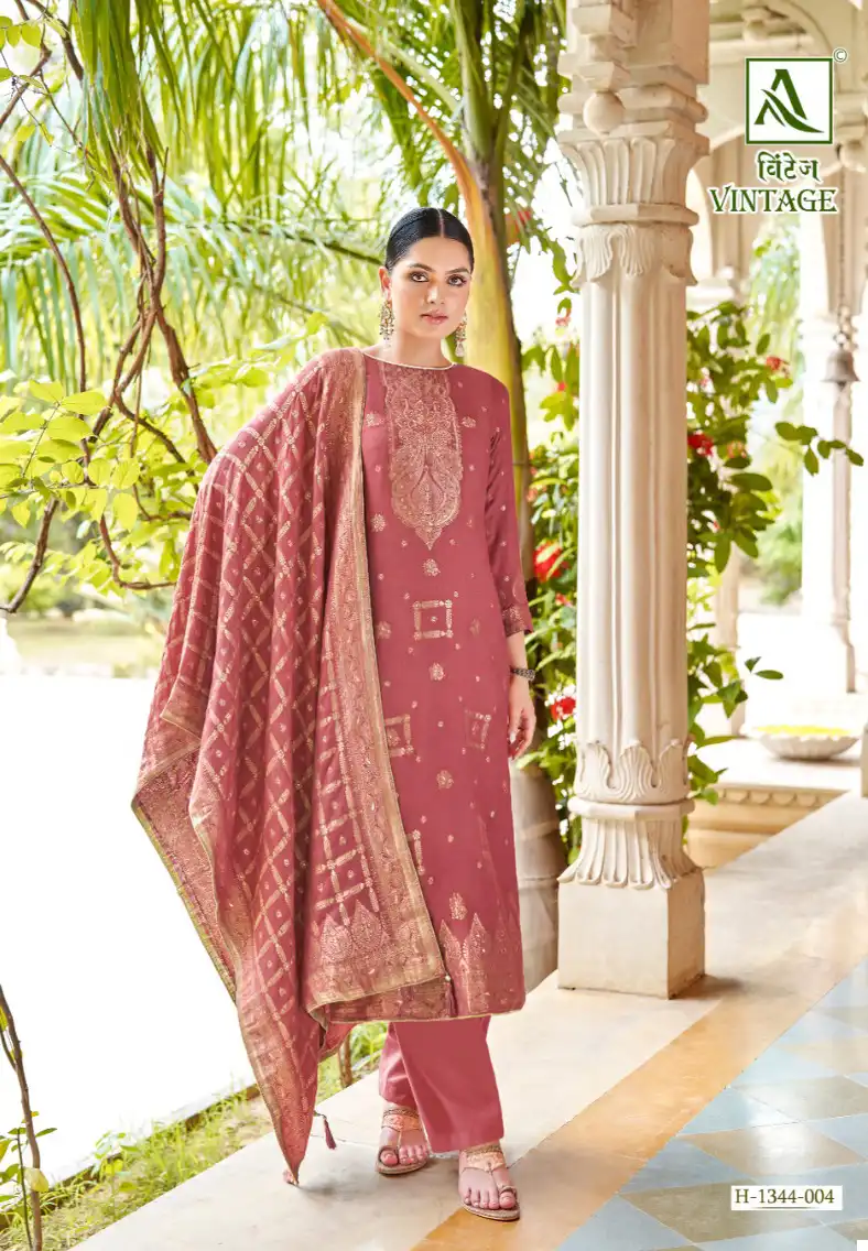 Alok Suits Vintage Pashmina Wholesale Designer Winter Wear Salwar Suit Catalog — Wholesale Salwar Suits, Alok Suit wholesale from Surat - Gallery Image 5