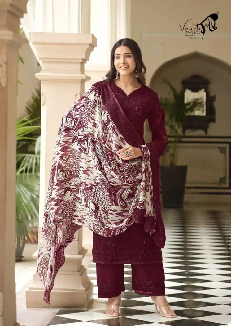Vouch Naari Vol 12 Heavy Georgette Wholesale Designer Salwar Suit — Wholesale Salwar Suits, MPA wholesale from Surat - Gallery Image 2