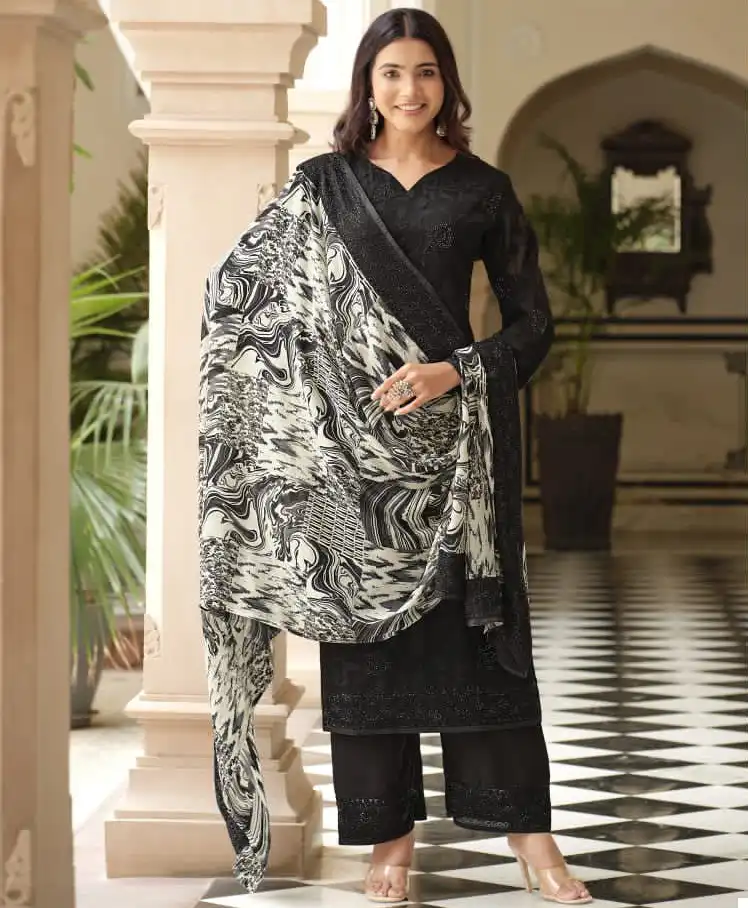 Vouch Naari Vol 12 Heavy Georgette Wholesale Designer Salwar Suit — Wholesale Salwar Suits, MPA wholesale from Surat — view 1
