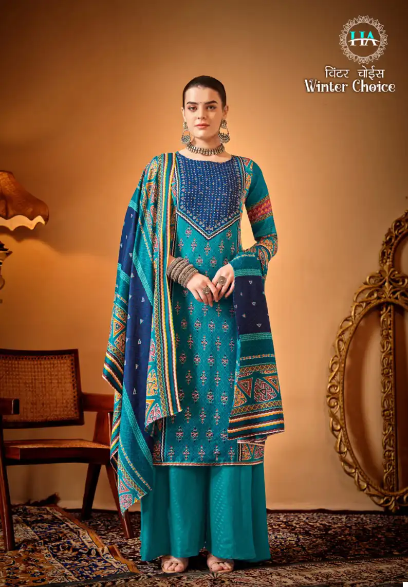 Harshit Winter Choice Premium Wool Pashmina Wholesale Winter Wear Suits Catalog — Wholesale Salwar Suits, MPA wholesale from Surat — view 4