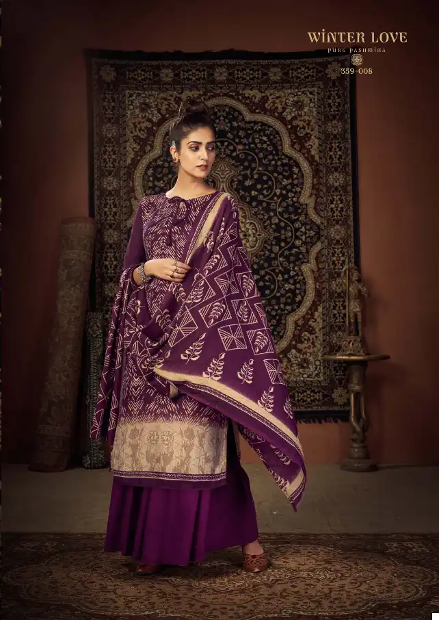 Zulfat Designer Winter Love Pashmina Wholesale Style Prints Winter Salwar Suit Catalog — Wholesale Salwar Suits, MPA wholesale from Surat — view 9