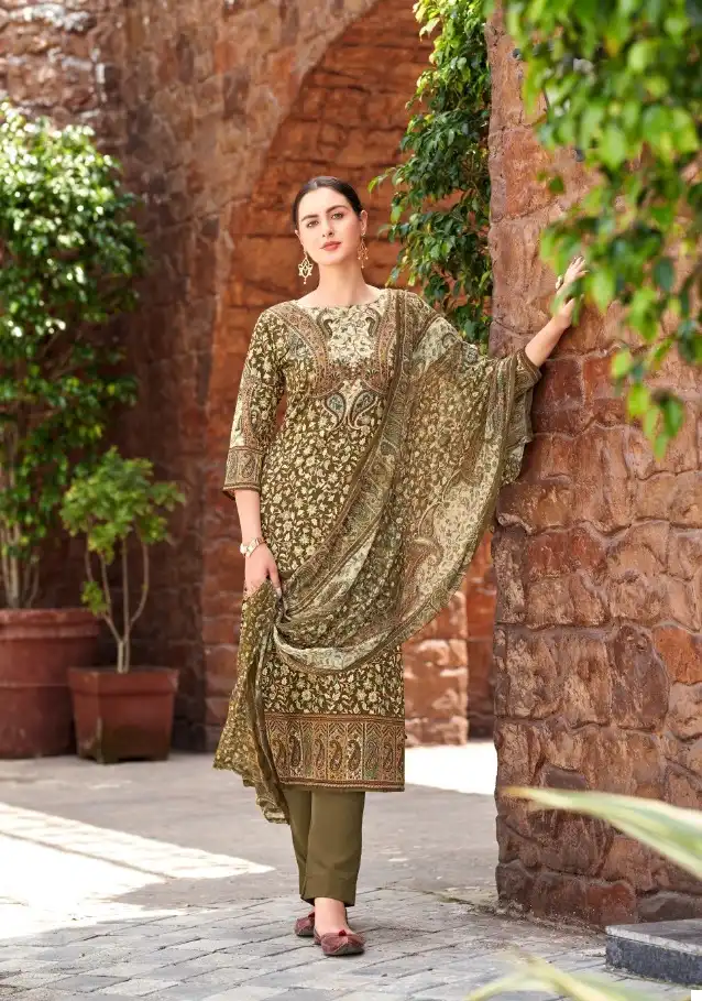 Skt Suits Winter Season Pashmina Wholesale Winter Wear Salwar Suit Catalog — Wholesale Salwar Suits, MPA wholesale from Surat - Gallery Image 2