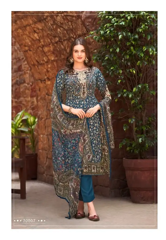 Skt Suits Winter Season Pashmina Wholesale Winter Wear Salwar Suit Catalog — Wholesale Salwar Suits, MPA wholesale from Surat - Gallery Image 3