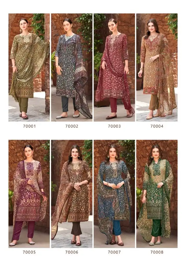 Skt Suits Winter Season Pashmina Wholesale Winter Wear Salwar Suit Catalog — Wholesale Salwar Suits, MPA wholesale from Surat — view 8