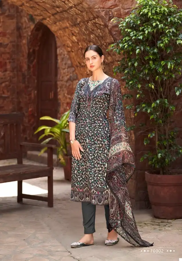 Skt Suits Winter Season Pashmina Wholesale Winter Wear Salwar Suit Catalog — Wholesale Salwar Suits, MPA wholesale from Surat - Gallery Image 7