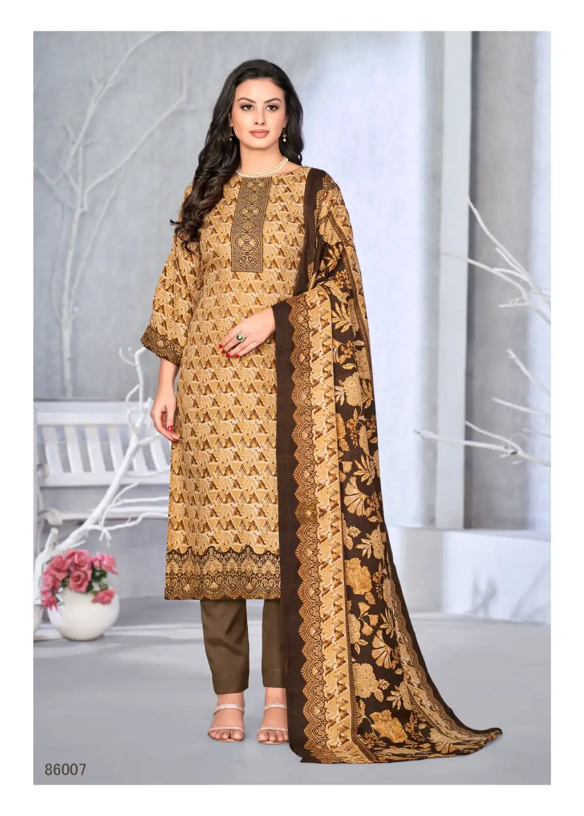 Skt Suits Woolen Qween Pashmina Wholesale Winter Wear Suits Catalog — Wholesale Salwar Suits, MPA wholesale from Surat - Gallery Image 2