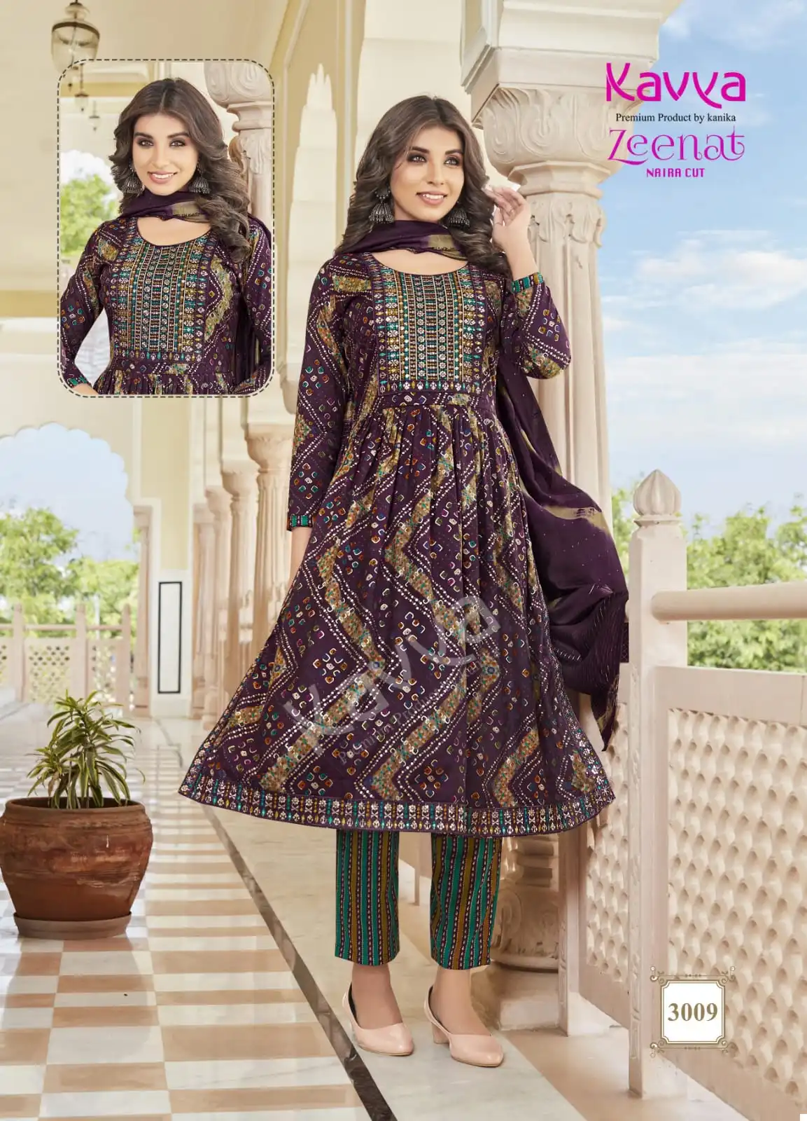 Kavya Zeenat Vol 3 Fancy Wholesale Fancy Naira Style Readymade Salwar Suit Catalog — Wholesale Salwar Suits, MPA wholesale from Surat - Gallery Image 3