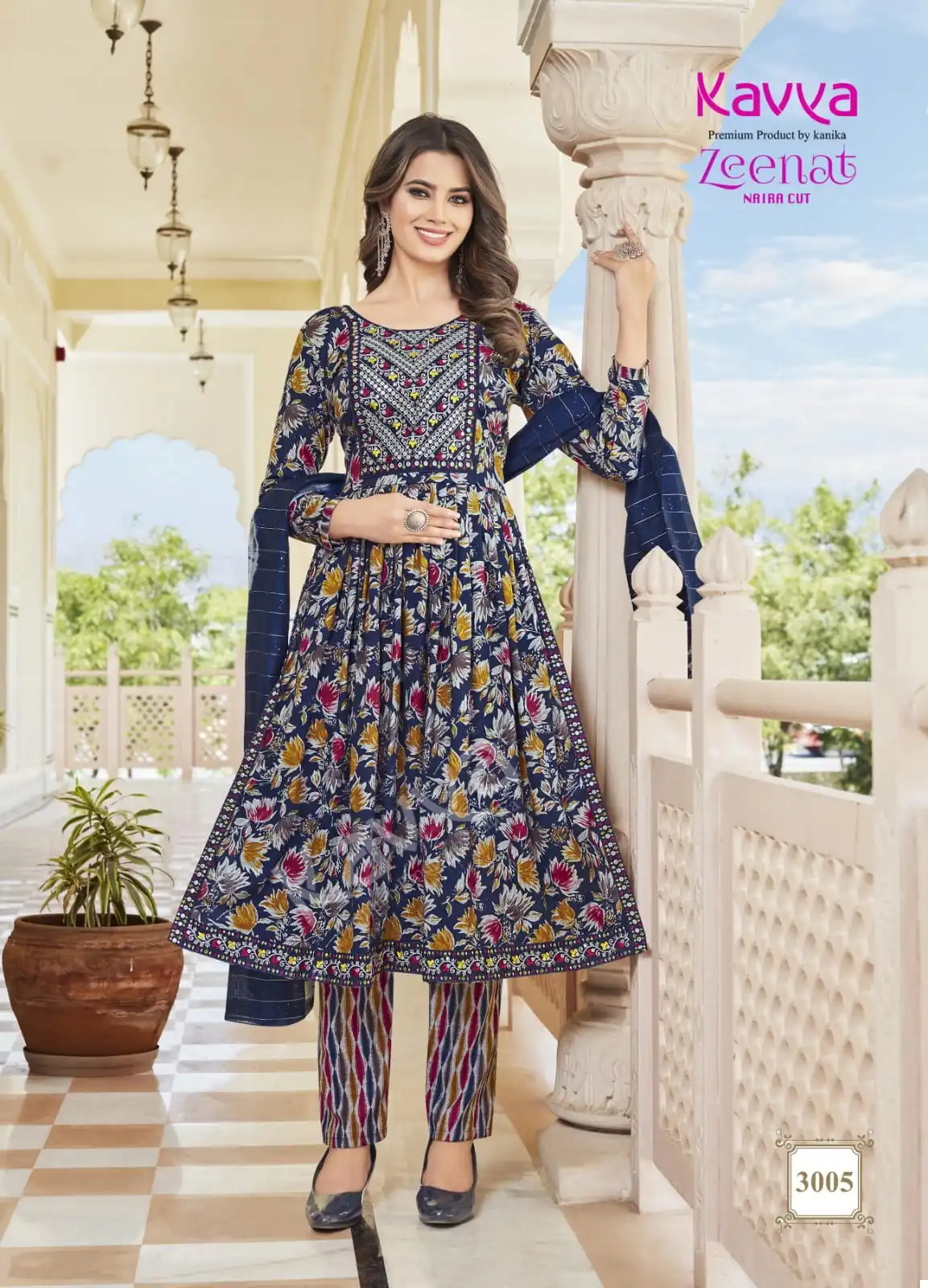 Kavya Zeenat Vol 3 Fancy Wholesale Fancy Naira Style Readymade Salwar Suit Catalog — Wholesale Salwar Suits, MPA wholesale from Surat - Gallery Image 8