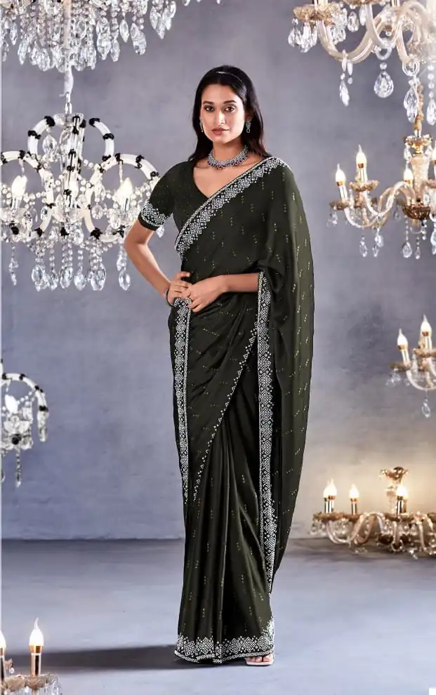 Kimora Zarkan Pure Satin Viscose Wholesale Fancy Sarees Catalog — Wholesale Sarees, MPA wholesale from Surat - Gallery Image 3