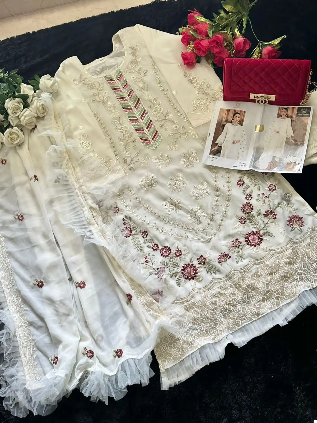 Ziaaz 366 Georgette Wholesale Pakistani Suit — Wholesale Salwar Suits, MPA wholesale from Surat - Gallery Image 3