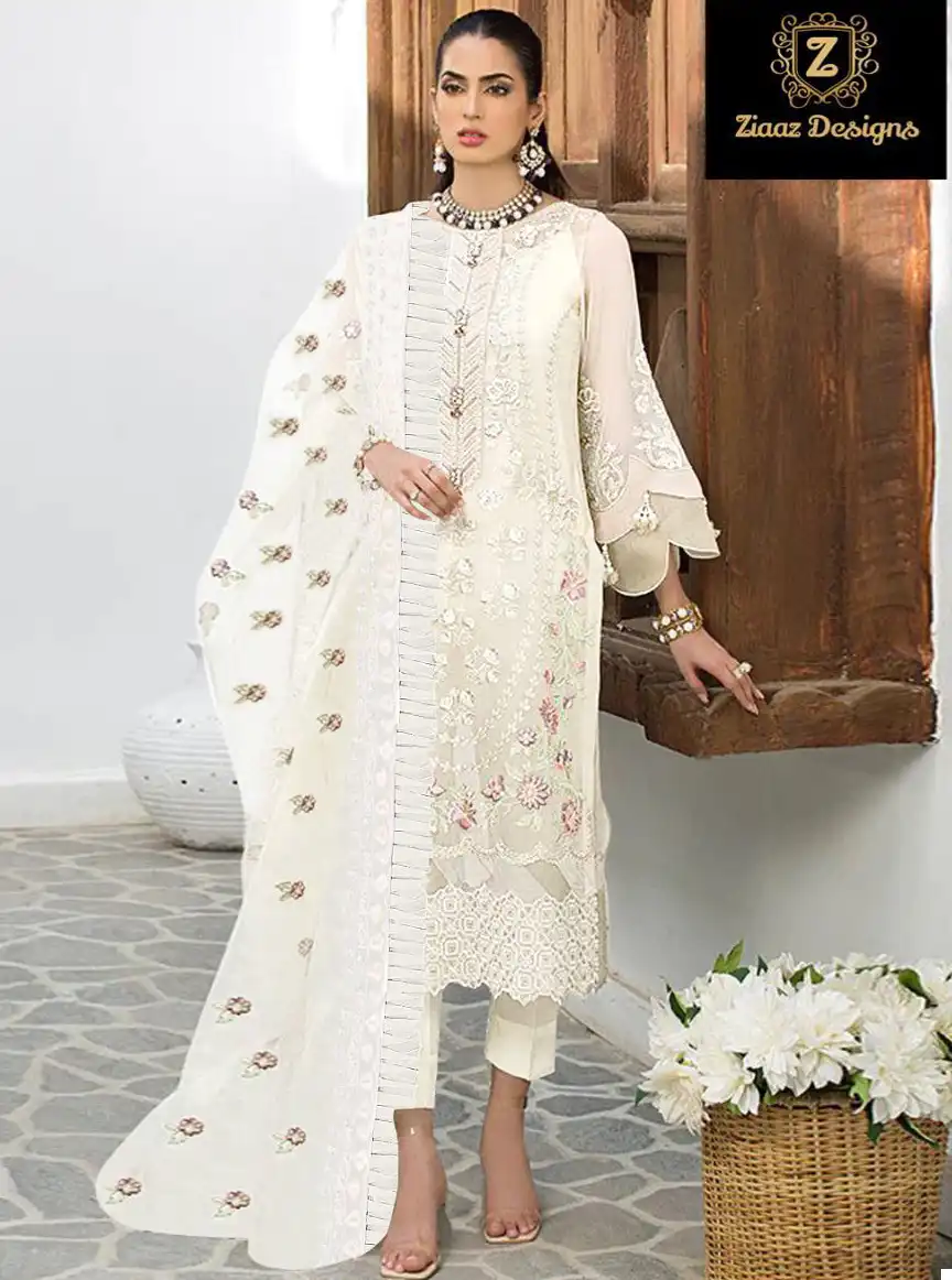 Ziaaz 366 Georgette Wholesale Pakistani Suit — Wholesale Salwar Suits, MPA wholesale from Surat — view 1