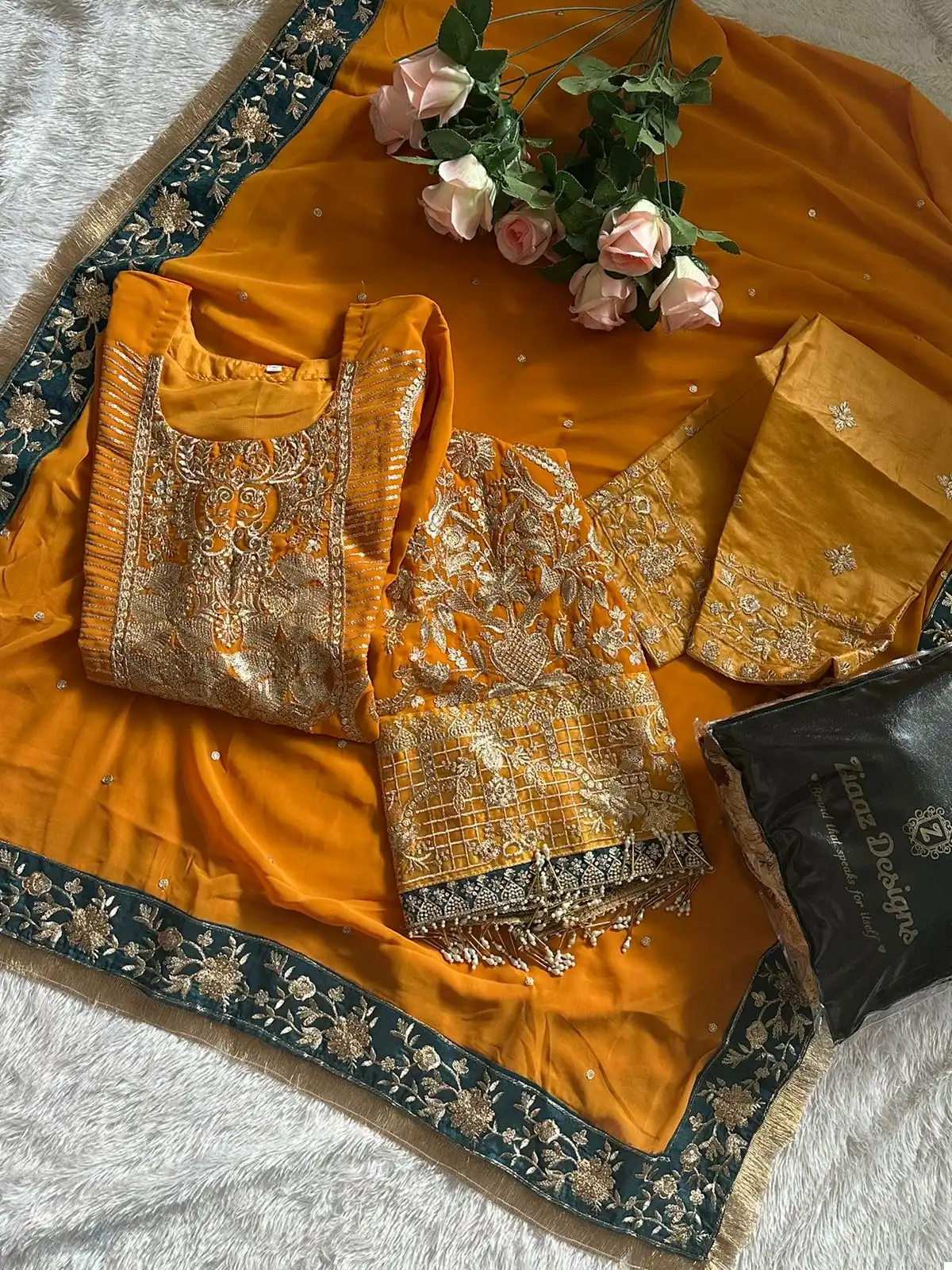 Ziaaz 371 Georgette Wholesale Pakistani Suit — Wholesale Salwar Suits, MPA wholesale from Surat - Gallery Image 2