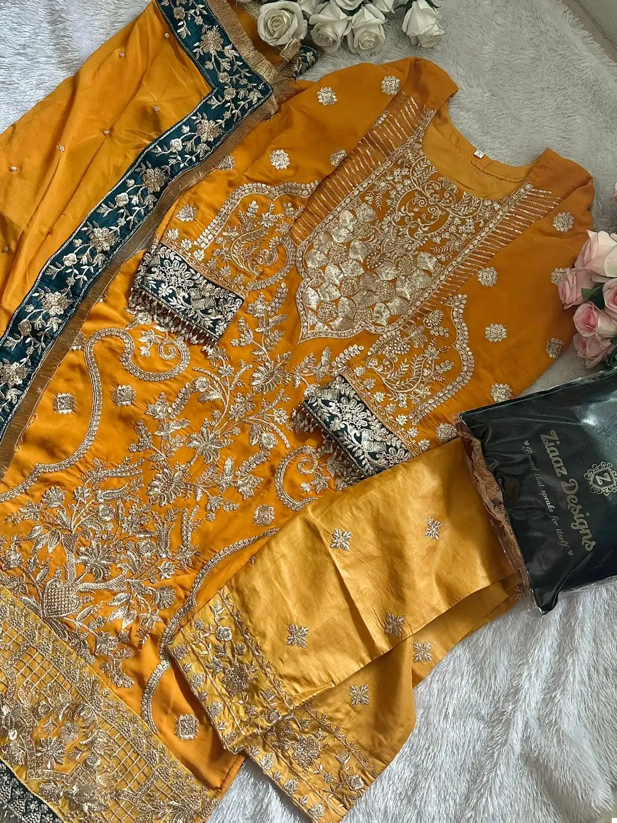 Ziaaz 371 Georgette Wholesale Pakistani Suit — Wholesale Salwar Suits, MPA wholesale from Surat - Gallery Image 4