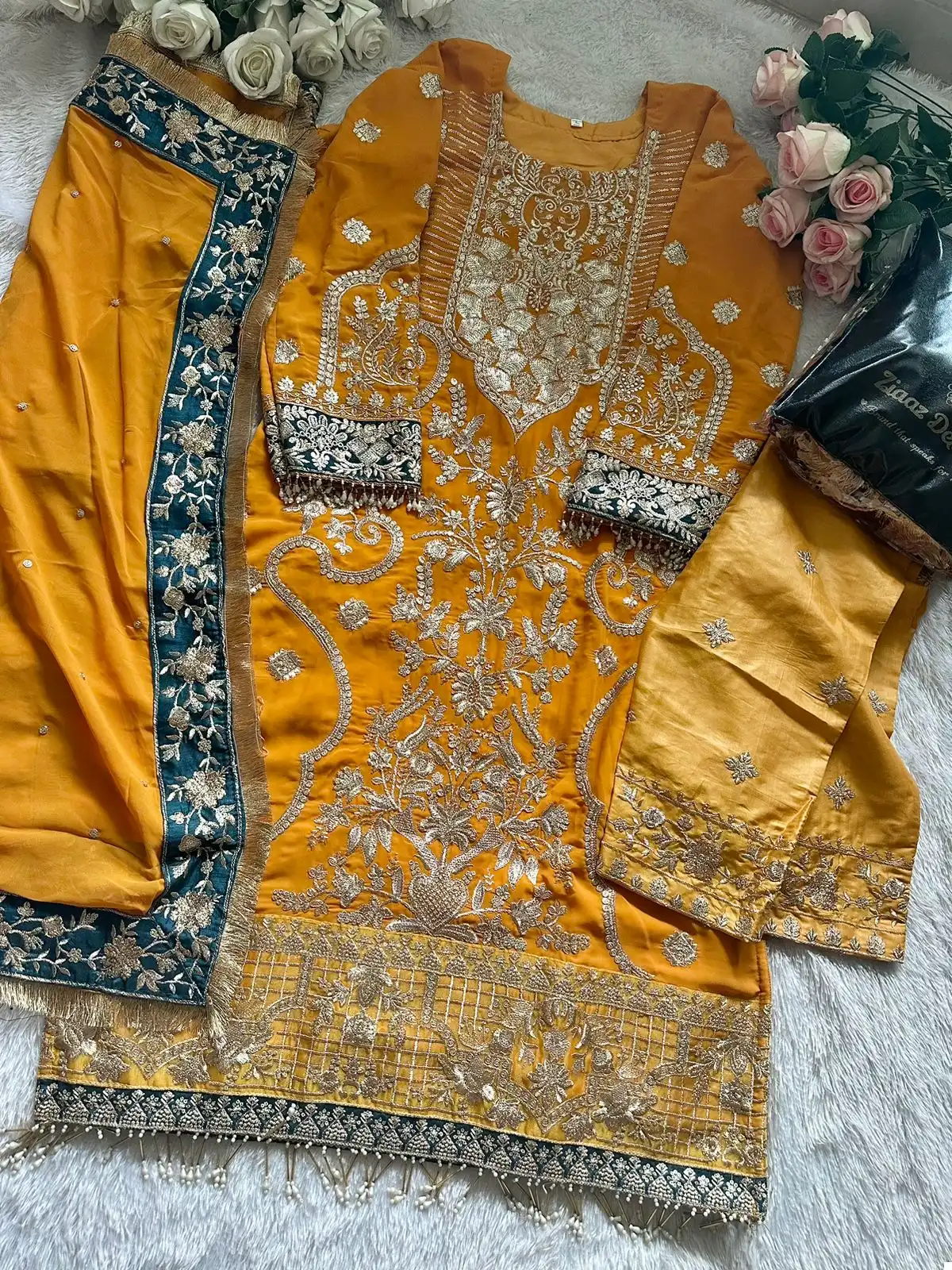 Ziaaz 371 Georgette Wholesale Pakistani Suit — Wholesale Salwar Suits, MPA wholesale from Surat - Gallery Image 6