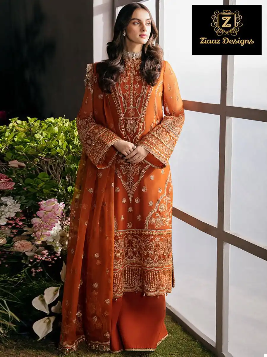 Ziaaz 365 Georgette Wholesale Pakistani Suit — Wholesale Salwar Suits, MPA wholesale from Surat — view 1
