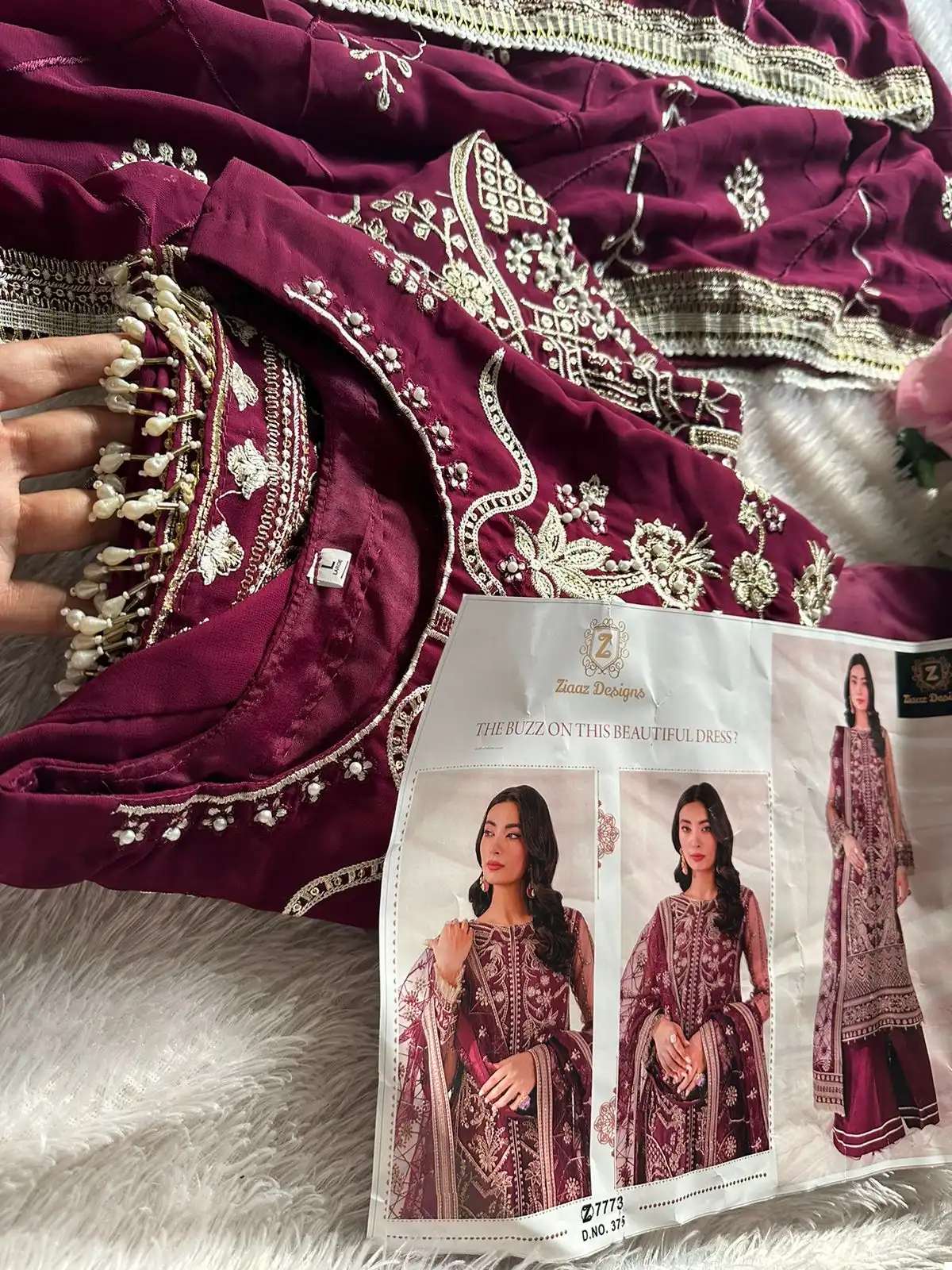 Ziaaz 375 Georgette Wholesale Pakistani Suit — Wholesale Salwar Suits, MPA wholesale from Surat - Gallery Image 3