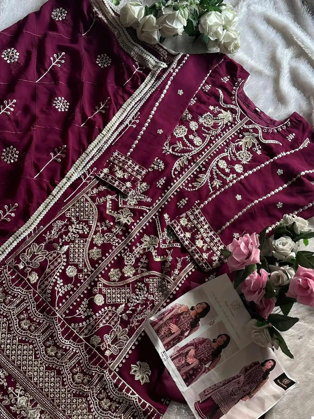 Ziaaz 375 Georgette Wholesale Pakistani Suit — Wholesale Salwar Suits, MPA wholesale from Surat - Gallery Image 5