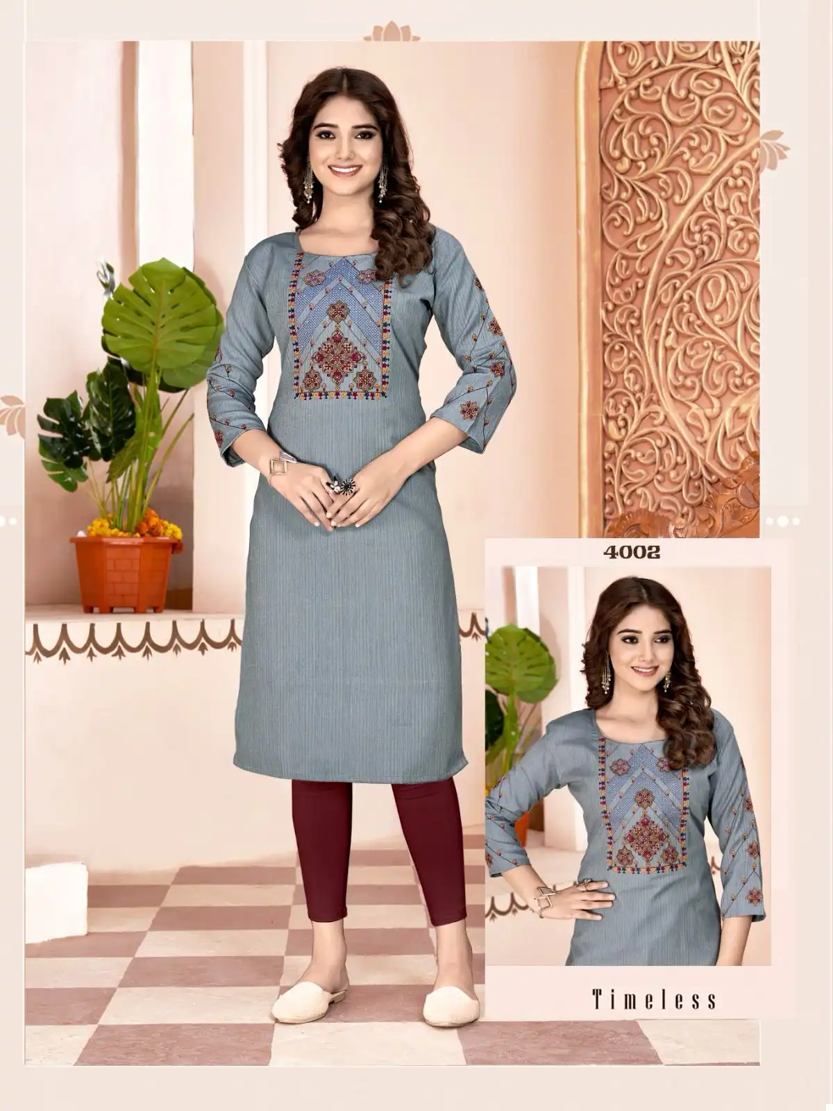 Colourpix Kit Kat Vol 4 Fancy Heavy Slub Rayon Wholesale Kurti Catalog — Wholesale Kurtis, MPA wholesale from Surat - Gallery Image 3
