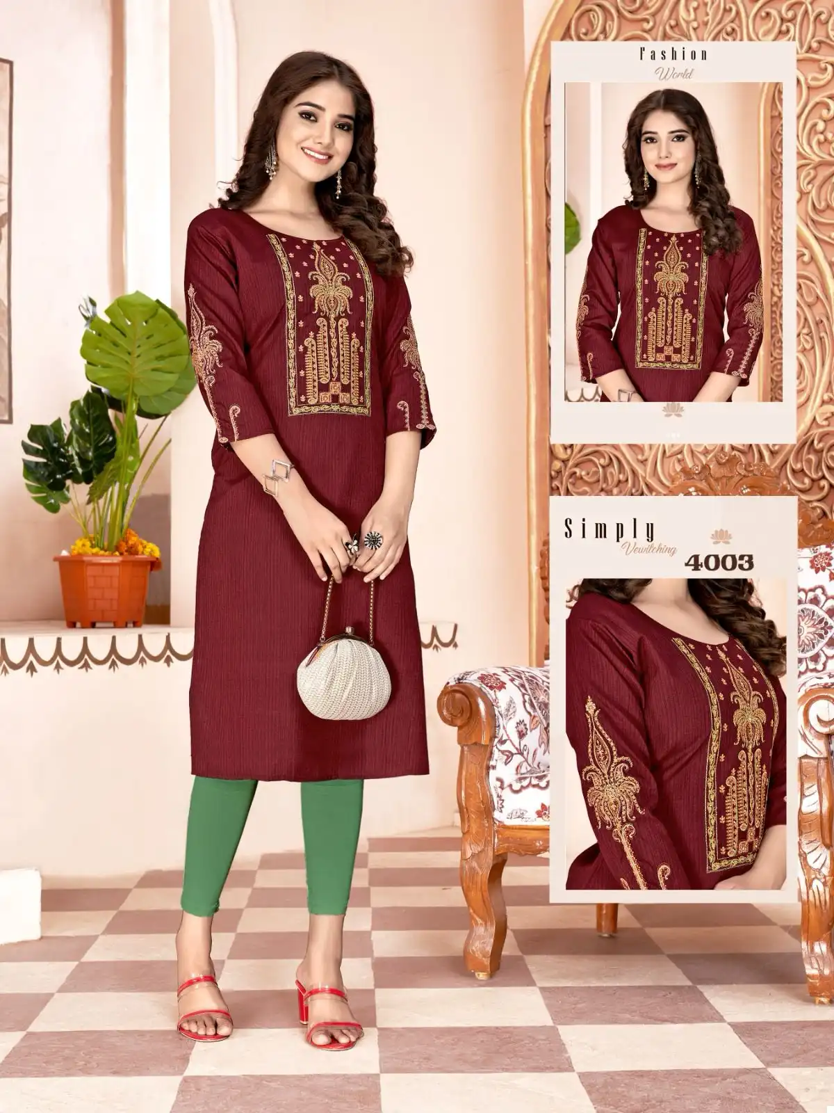 Colourpix Kit Kat Vol 4 Fancy Heavy Slub Rayon Wholesale Kurti Catalog — Wholesale Kurtis, MPA wholesale from Surat - Gallery Image 2