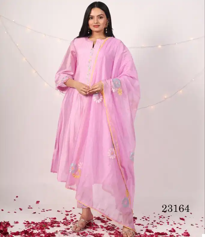 Vardan Ethnic 23164 Chanderi Silk Wholesale Readymade Salwar Suit Catalog