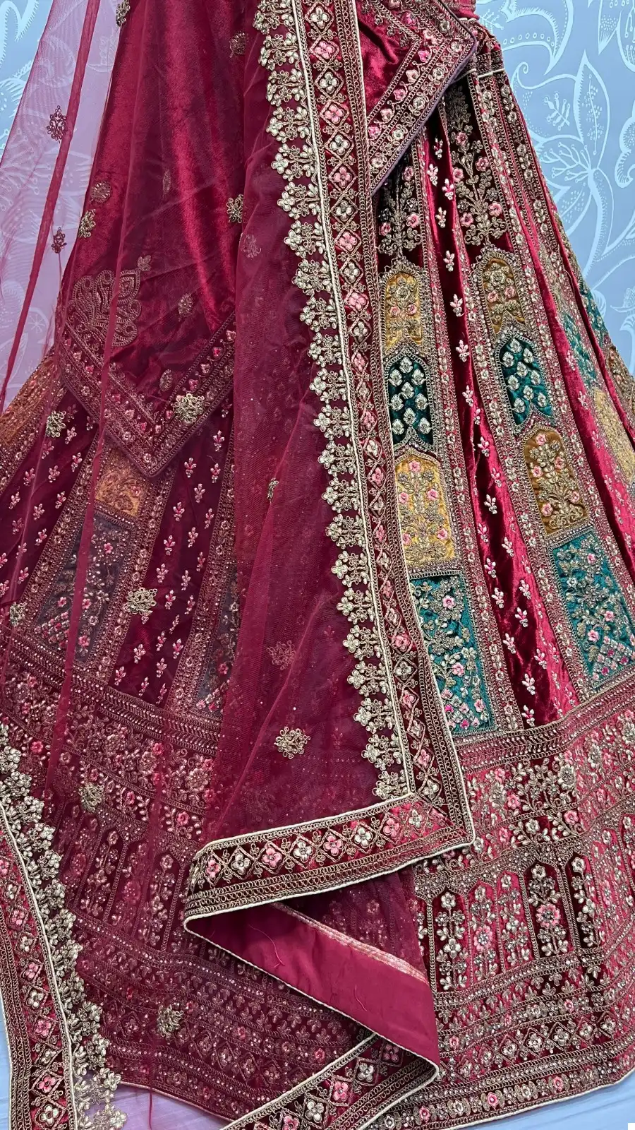 Anjani Art 2593 Velvet Wholesale Bridal Lehenga Catalog — Wholesale Lehenga, MPA wholesale from Surat - Gallery Image 6
