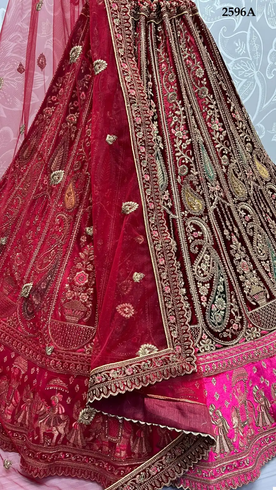 Anjani Art 2596 Velvet Wholesale Designer Lehenga Catalog — Wholesale Lehenga, MPA wholesale from Surat — view 3