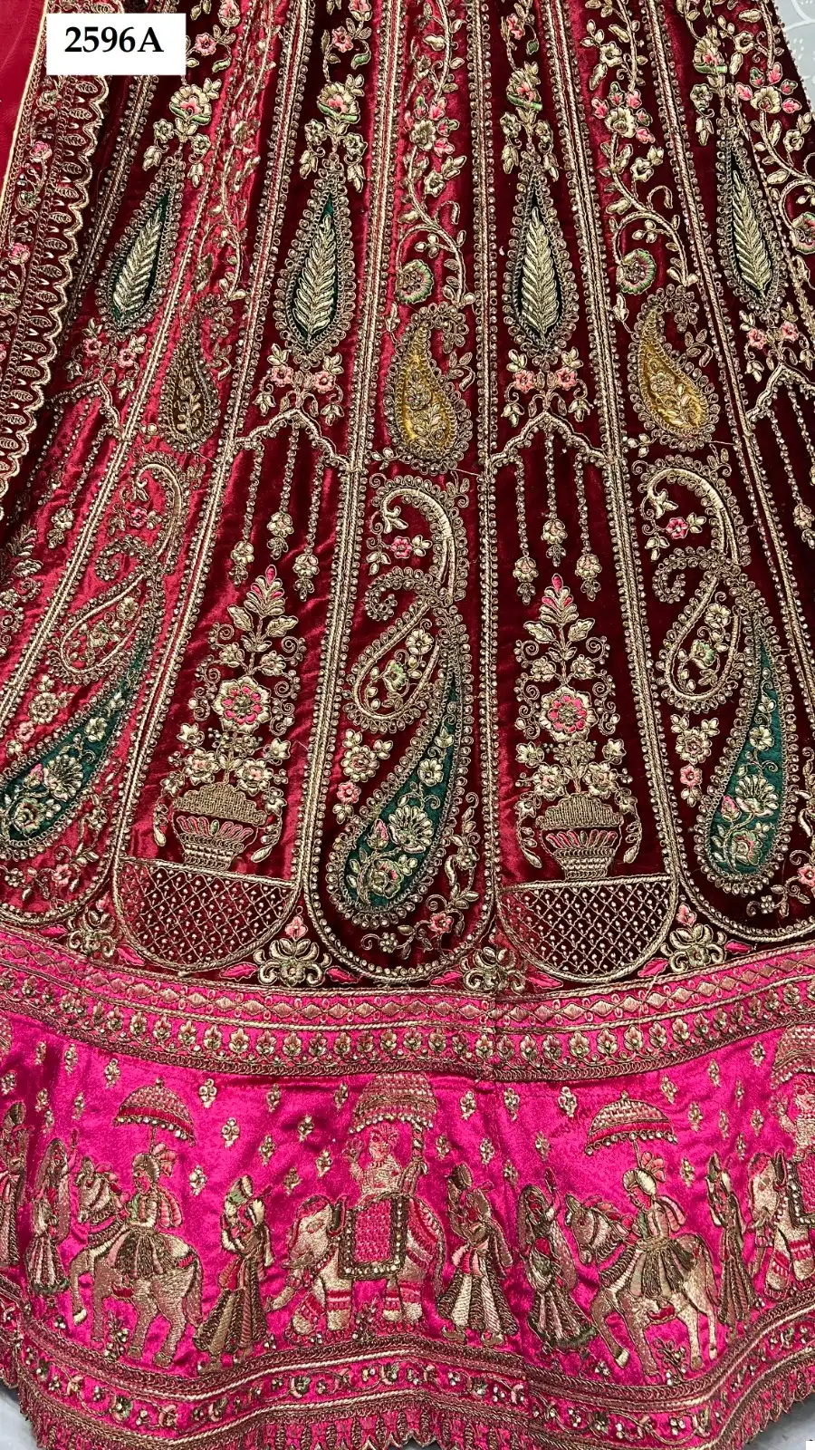 Anjani Art 2596 Velvet Wholesale Designer Lehenga Catalog — Wholesale Lehenga, MPA wholesale from Surat — view 4