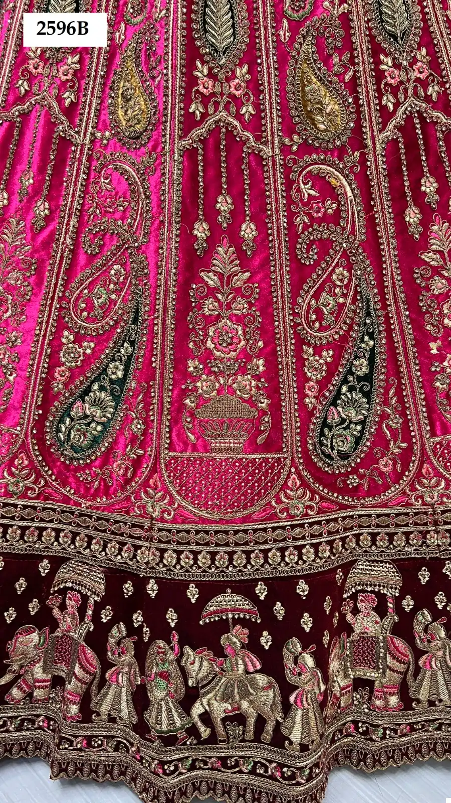 Anjani Art 2596 Velvet Wholesale Designer Lehenga Catalog — Wholesale Lehenga, MPA wholesale from Surat — view 7