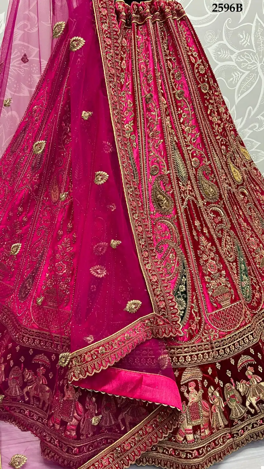 Anjani Art 2596 Velvet Wholesale Designer Lehenga Catalog — Wholesale Lehenga, MPA wholesale from Surat — view 8