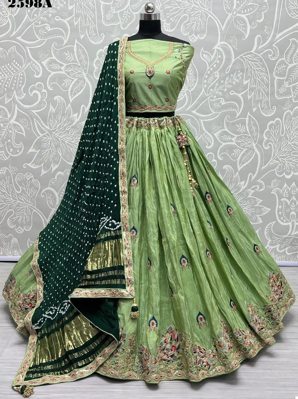 Anjani Art 2598 Dolla Silk Wholesale Lehenga Choli Catalog — Wholesale Lehenga, MPA wholesale from Surat — view 1
