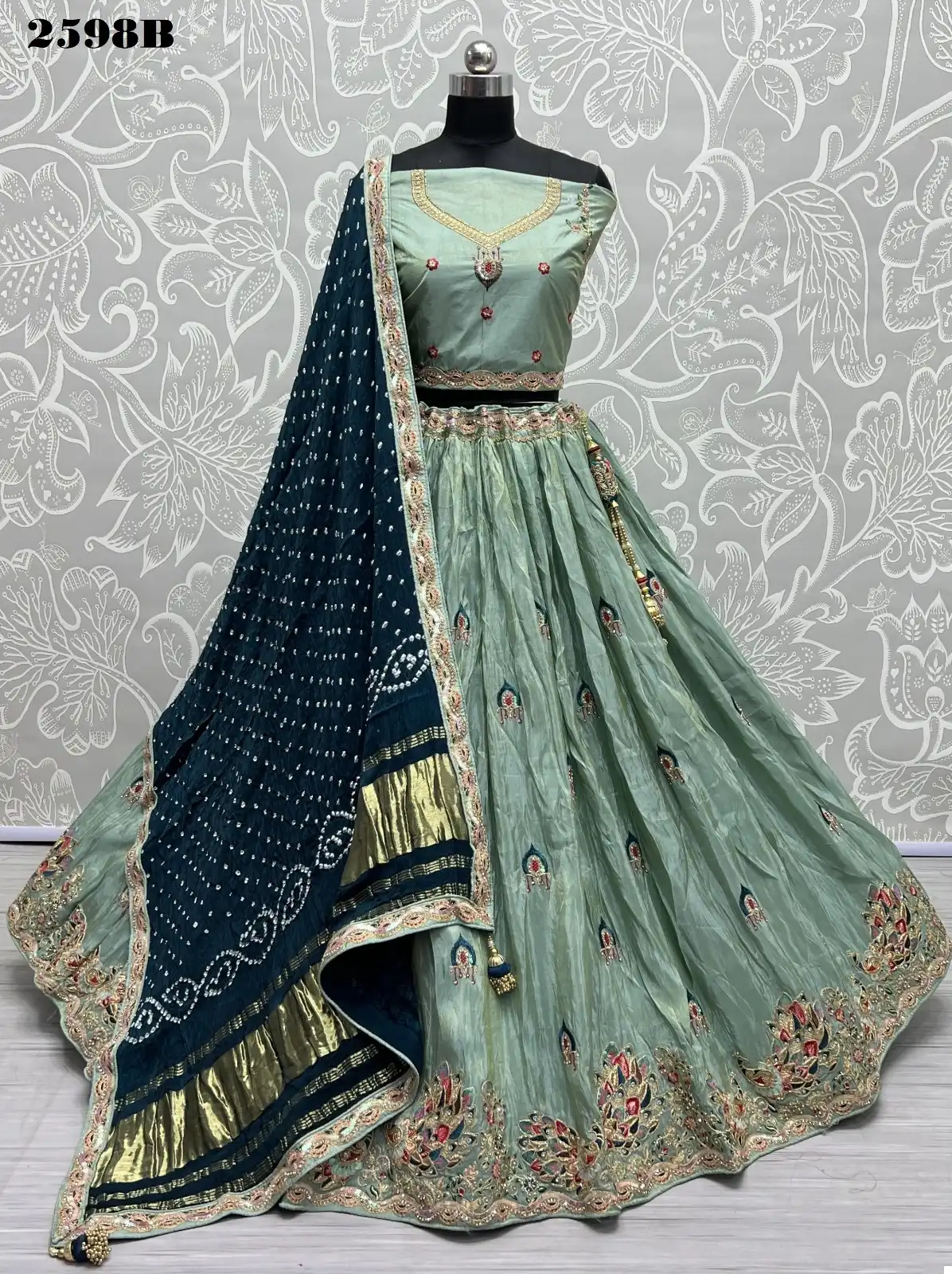 Anjani Art 2598 Dolla Silk Wholesale Lehenga Choli Catalog — Wholesale Lehenga, MPA wholesale from Surat - Gallery Image 6